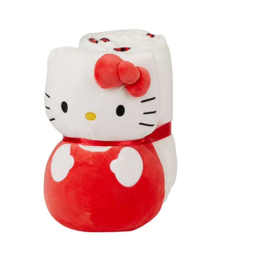 Hello Kitty Pillow and Throw set